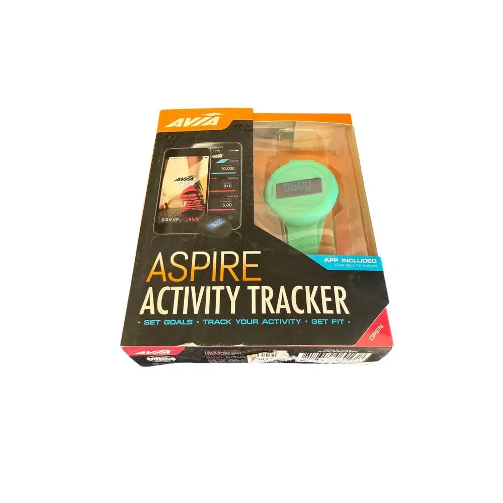Avia Aspire Activity Tracker AV-CF2003M Green Fitness Watch Pedometer Open Box